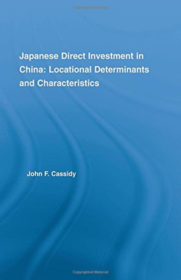 Japanese Direct Investment in China