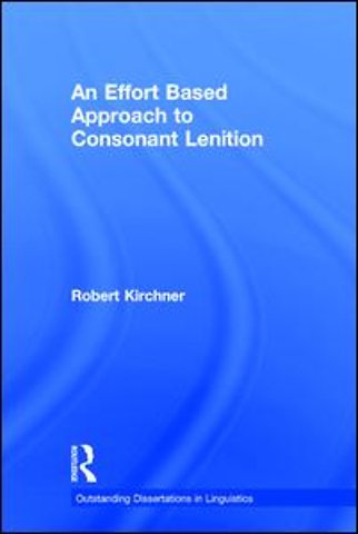 Effort Based Approach to Consonant Lenition