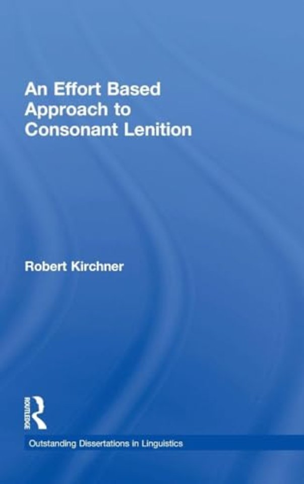 Effort Based Approach to Consonant Lenition
