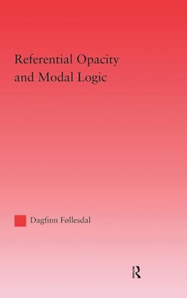 Referential Opacity and Modal Logic
