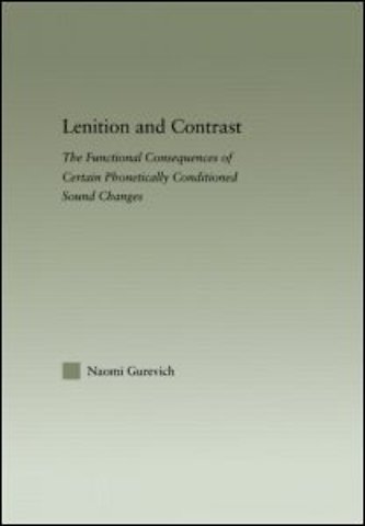 Lenition and Contrast