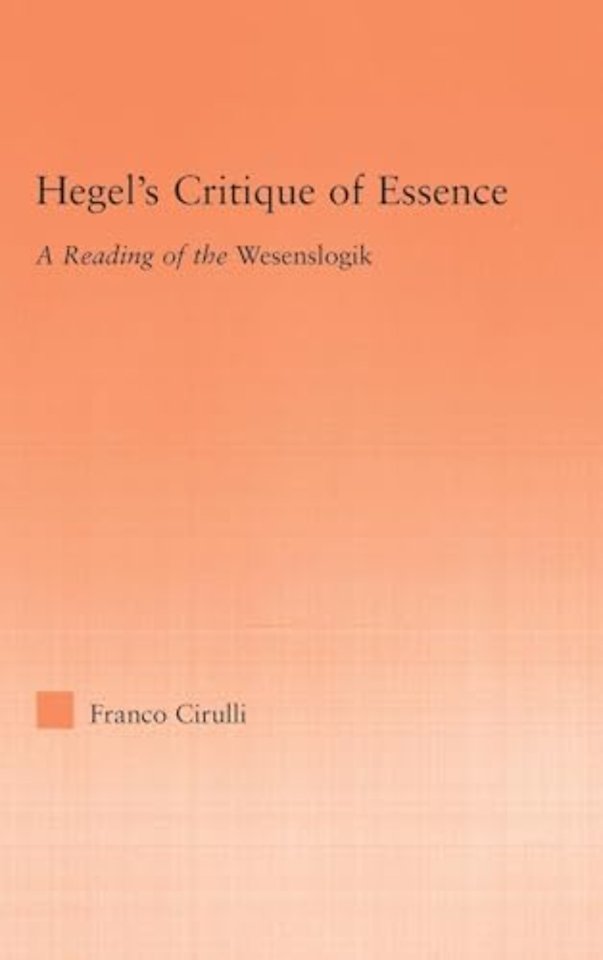 Hegel's Critique of Essence