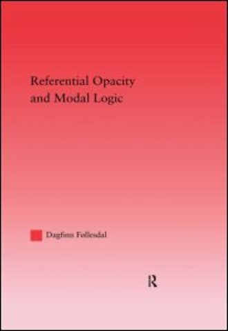 Referential Opacity and Modal Logic