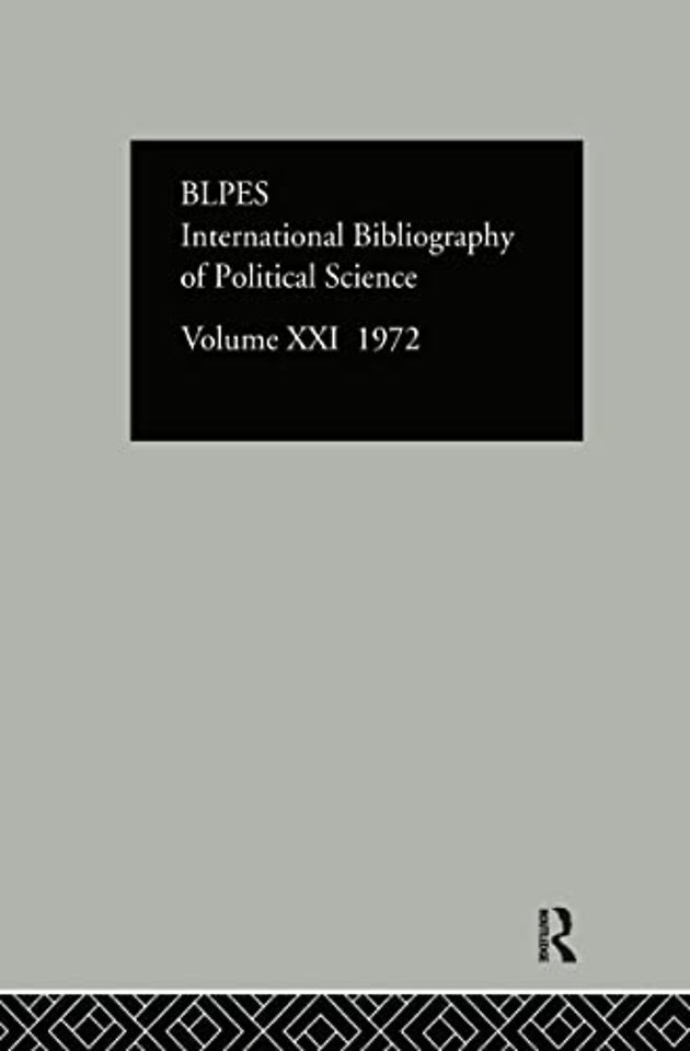 IBSS: Political Science: 1972 Volume 21