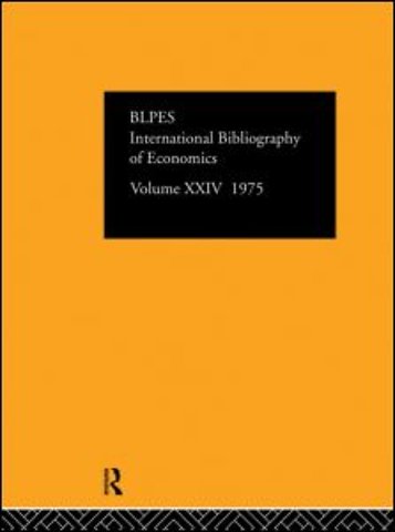 IBSS: Economics: 1975 Volume 24