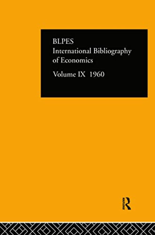 IBSS: Economics: 1960 Volume 9