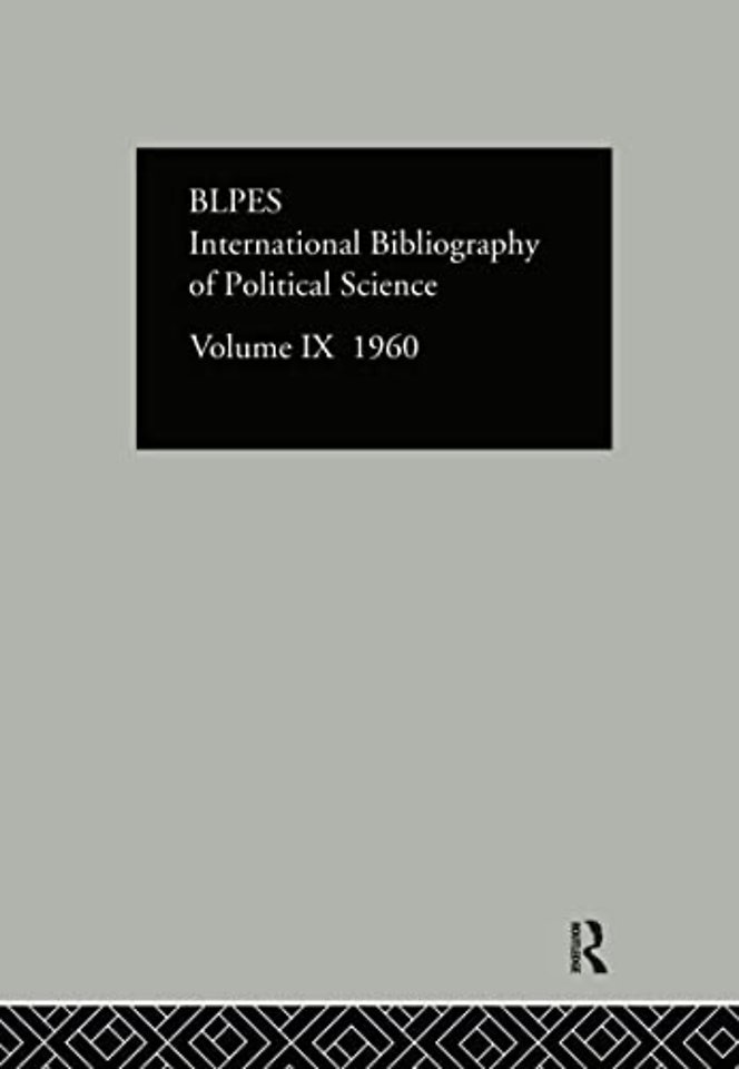 IBSS: Political Science: 1960 Volume 9