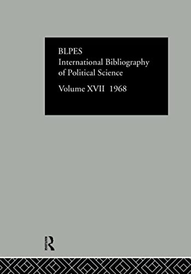 IBSS: Political Science: 1968 Volume 17