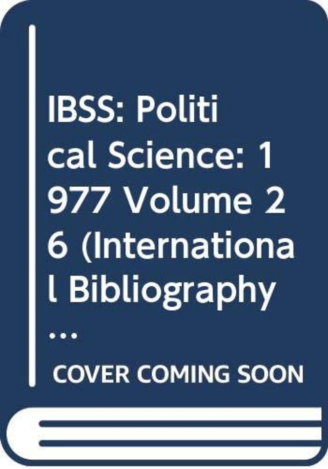 IBSS: Political Science: 1977 Volume 26