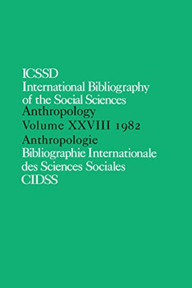 IBSS: Anthropology: 1982 Vol 28