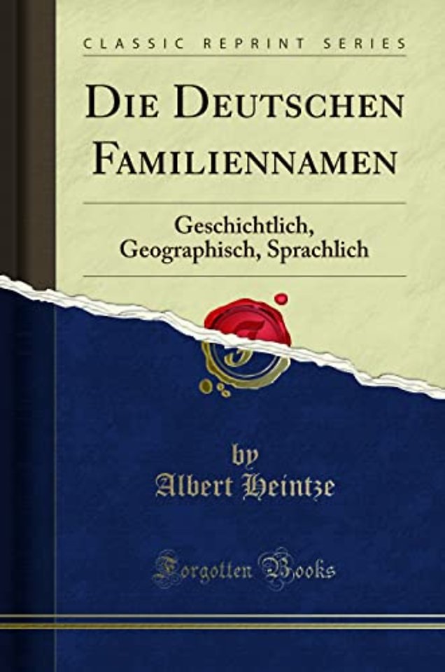 Die Deutschen Familiennamen