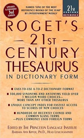 Roget's 21st Century Thesaurus, Third Edition