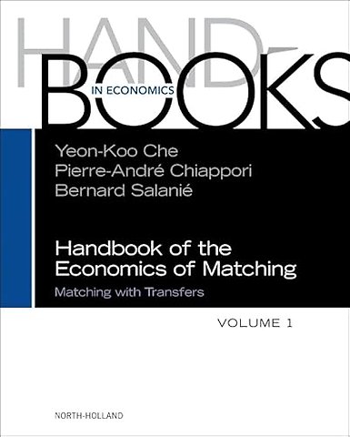 Handbook of the Economics of Matching