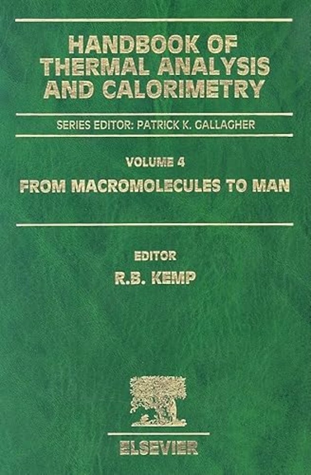 Handbook of Thermal Analysis and Calorimetry