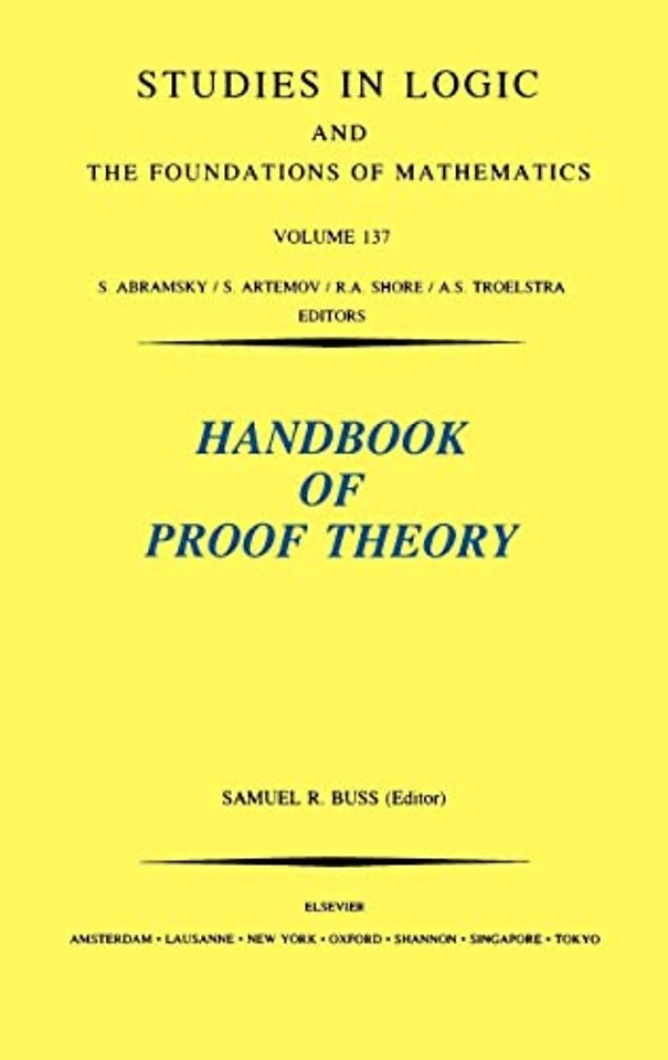 Handbook of Proof Theory