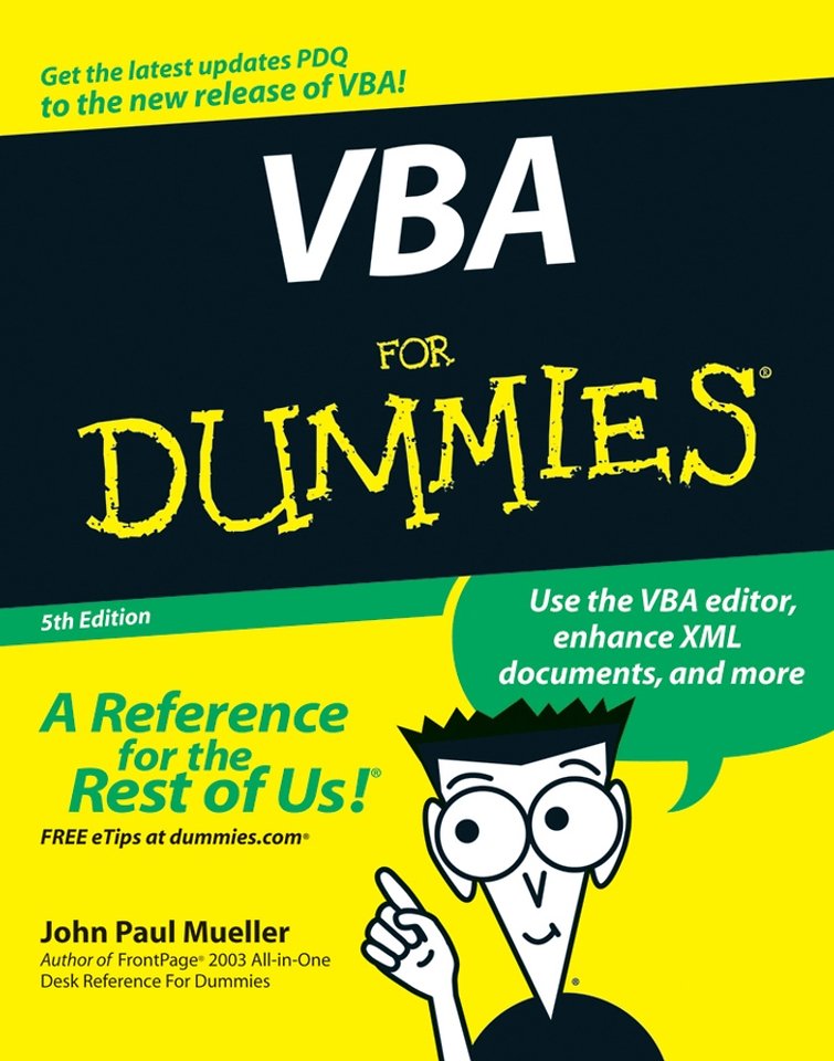 VBA for Dummies 5th edition