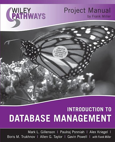 Wiley Pathways Introduction to Database Management Project Manual