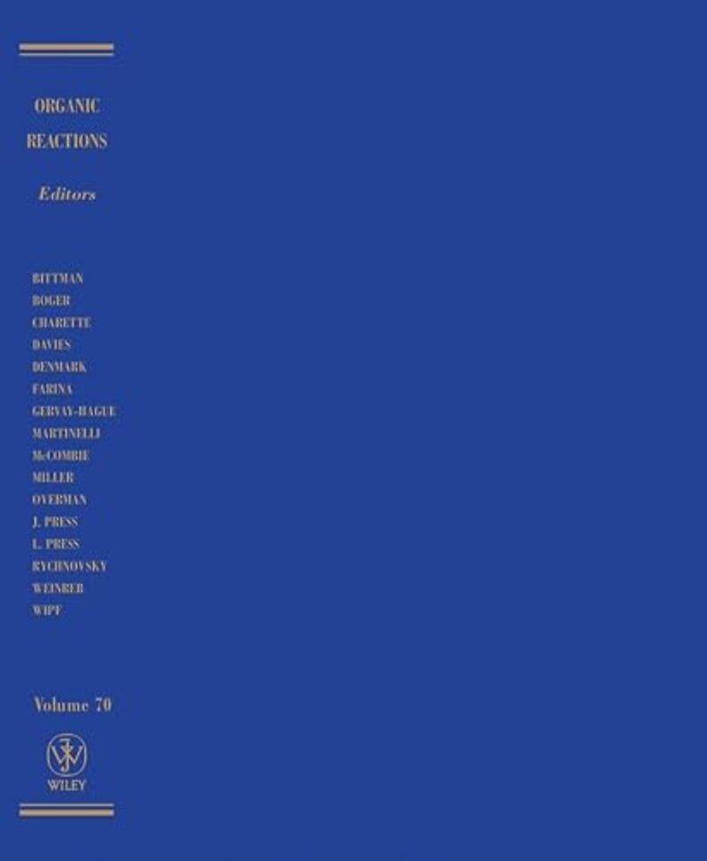 Organic Reactions, Volume 70