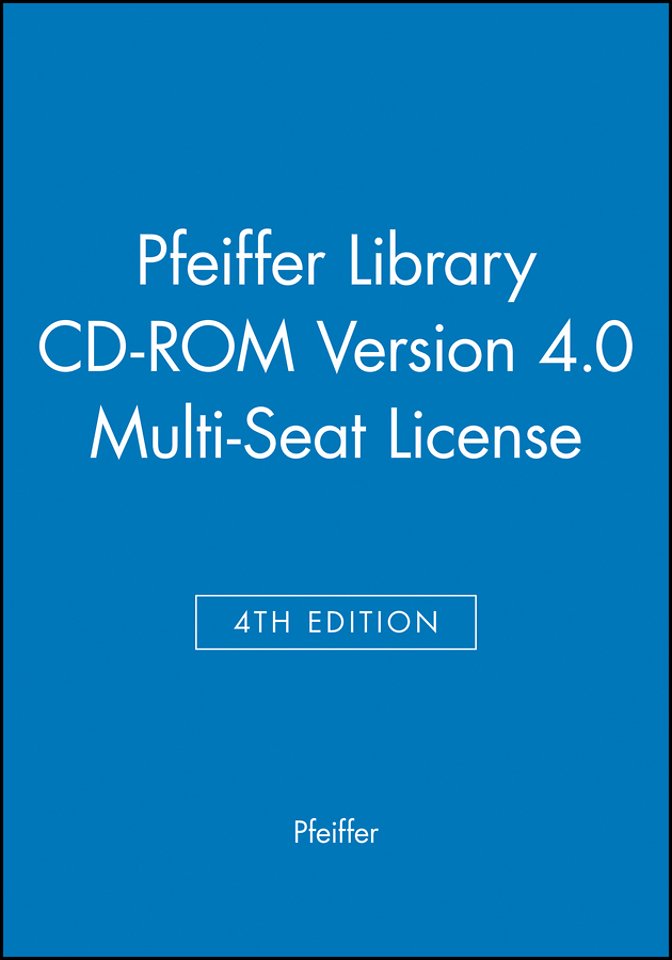 Pfeiffer Library CD–ROM Version 4.0 Multi–Seat License