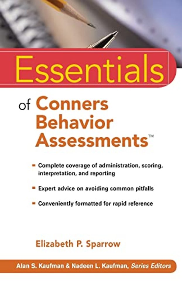 Essentials of Conners Behavior Assessments