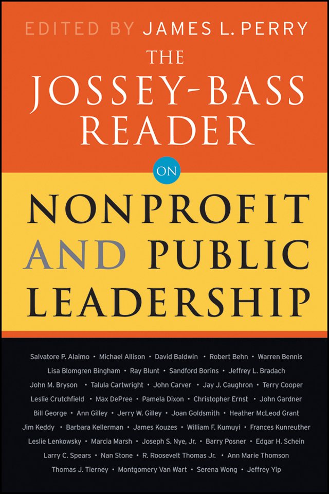 The Jossey–Bass Reader on Nonprofit and Public Leadership