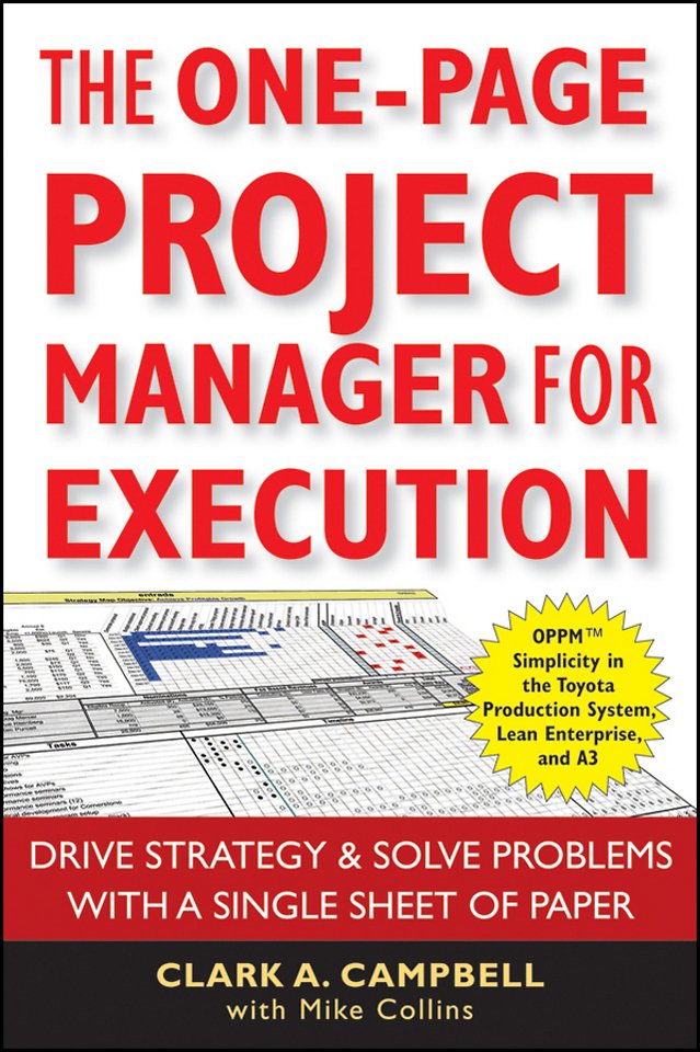 The One–Page Project Manager for Execution