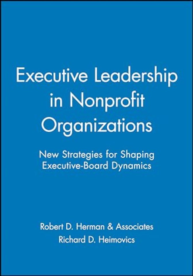 Executive Leadership in Nonprofit Organizations