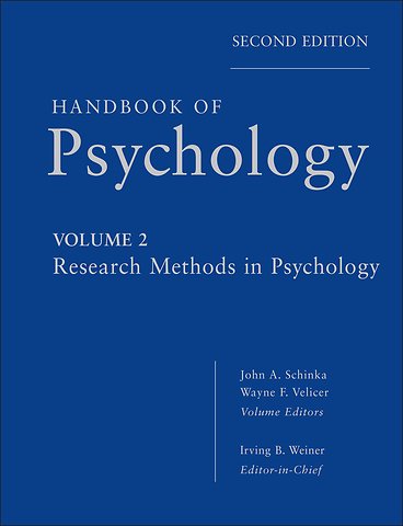Handbook of Psychology – Research Methods in Psychology V2 2e