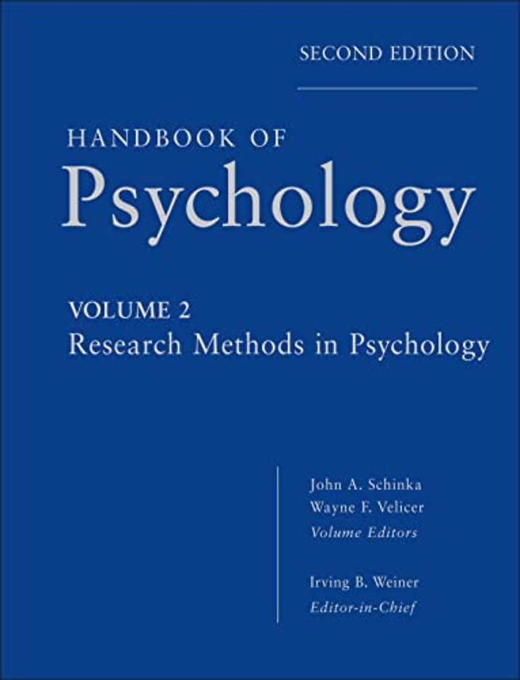 Handbook of Psychology – Research Methods in Psychology V2 2e