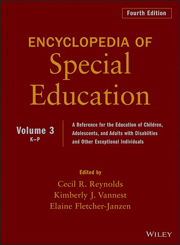 Encyclopedia of Special Education, Volume 3