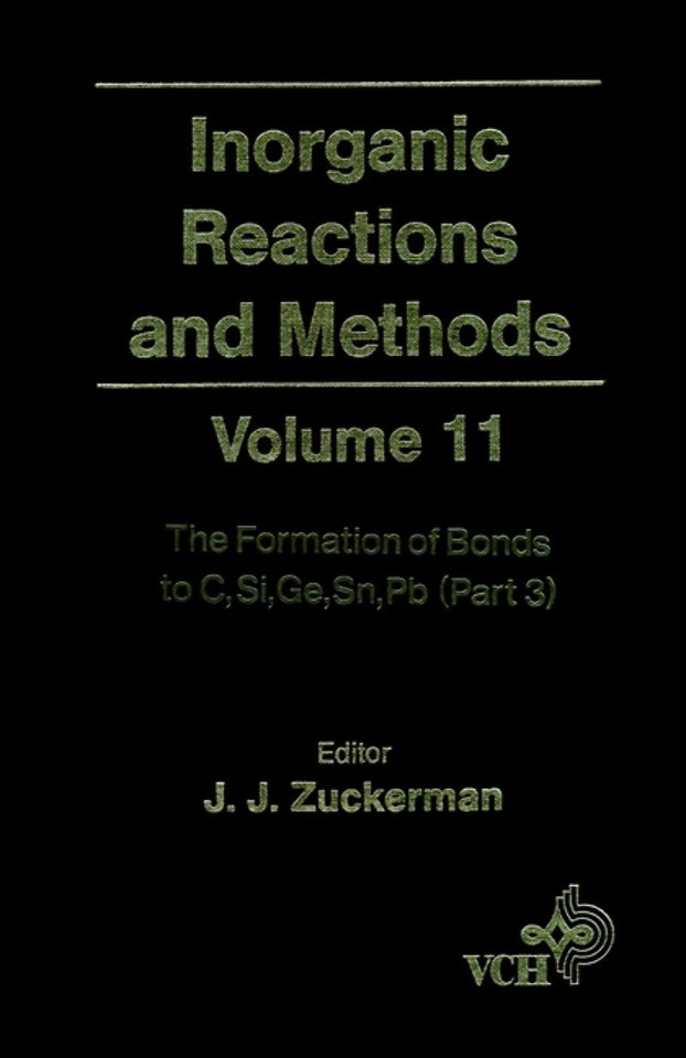 Inorganic Reactions and Methods V11 – Formation of Bonds to C, Si, Ge, Sn, Pb Pt 3