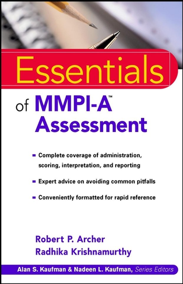 Essentials of MMPI–A Assessment