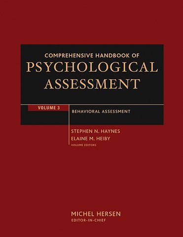 Comprehensive Handbook of Psychological Assessment, Volume 3