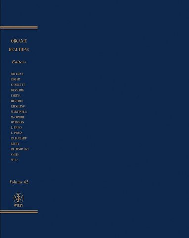 Organic Reactions, Volume 62
