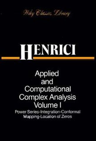 Applied and Computational Complex Analysis, 3 Volume Set