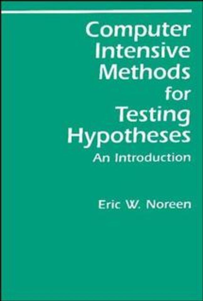 Computer Intensive Methods for Testing Hypotheses  – An Introduction