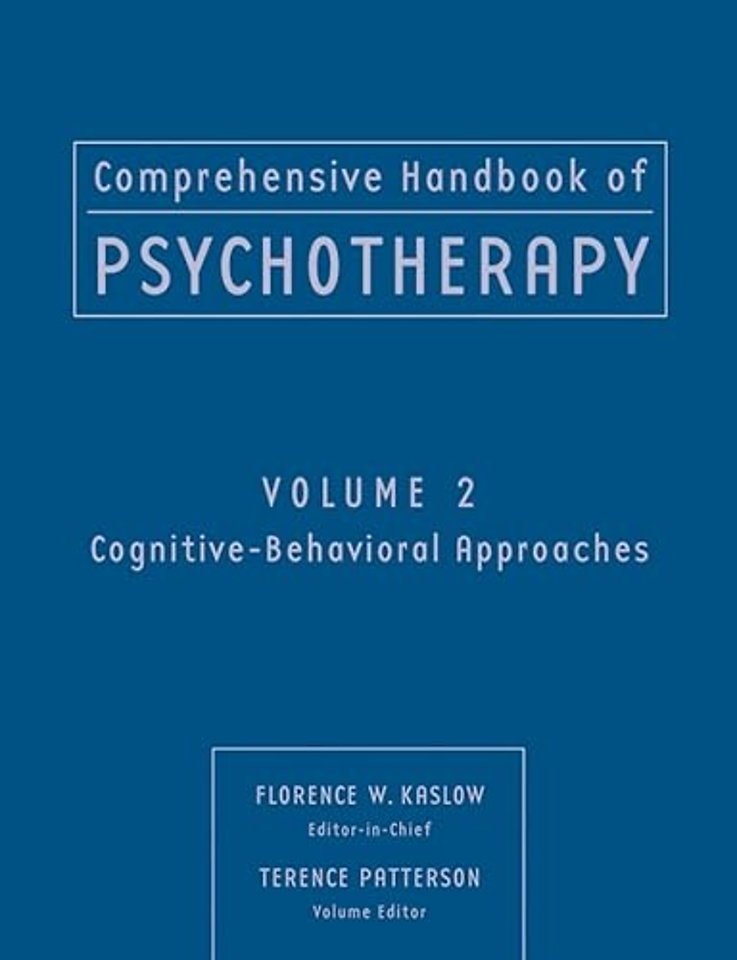 Comprehensive Handbook of Psychotherapy, Cognitive-Behavioral Approaches