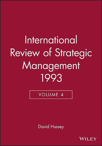International Review of Strategic Management V 4 1993