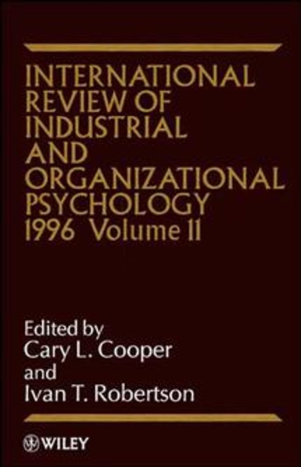 International Review of Industrial & Organizational Psychology 1996 V 11