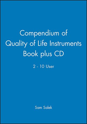 Compendium of Quality of Life Instruments Book plus CD 2–10 user