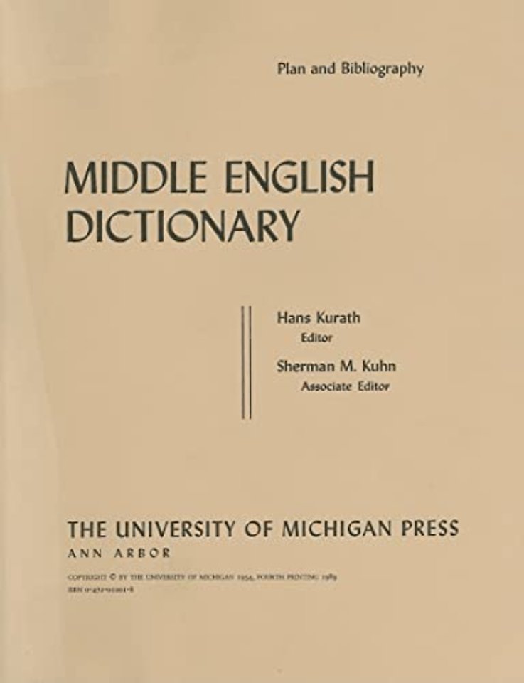 Middle English Dictionary