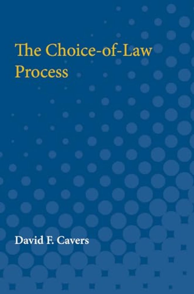 The Choice–of–Law Process