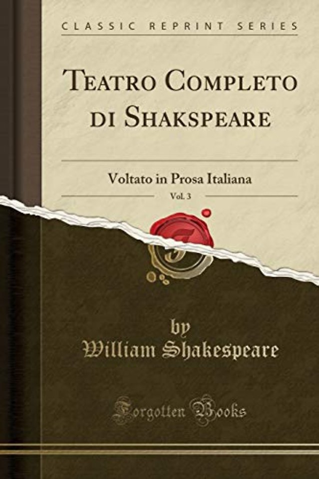 Teatro Completo Di Shakspeare, Vol. 3