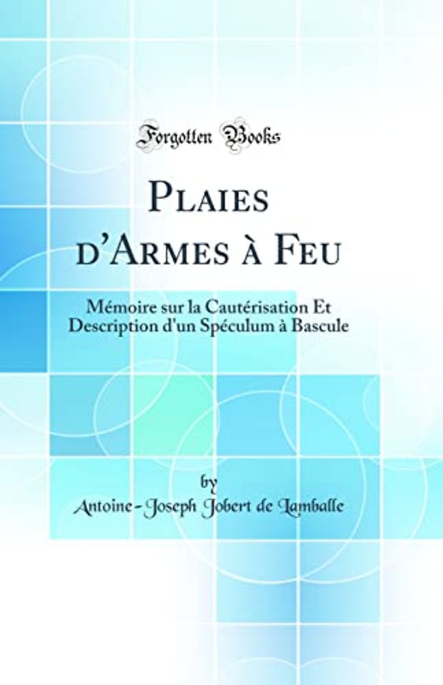 Plaies d'Armes a Feu: Memoire sur la Cauterisation Et Description d'un Speculum a Bascule (Classic Reprint)