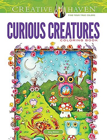 Creative Haven Curious Creatures Coloring Book