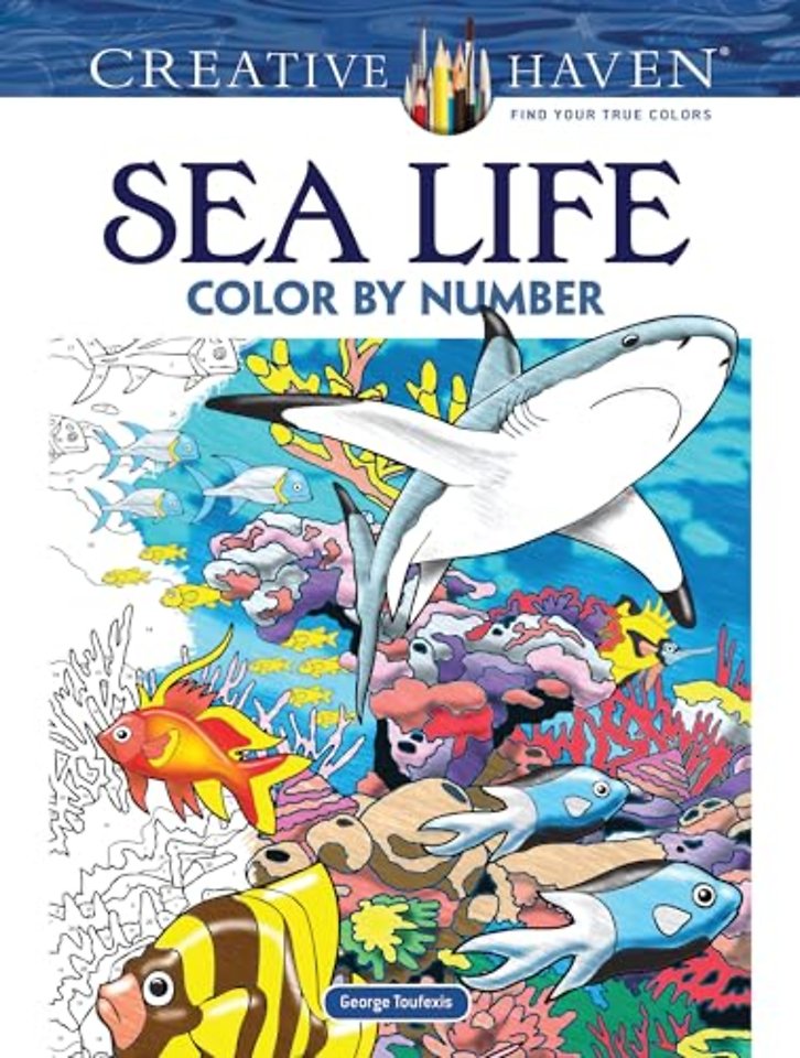Creative Haven Sea Life Color by Number Coloring Book
