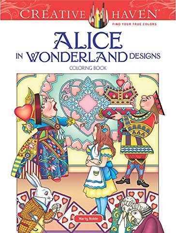 Creative Haven Alice in Wonderland Designs Coloring Book