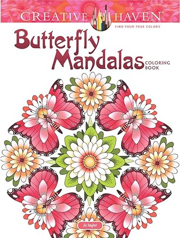 Creative Haven Butterfly Mandalas Coloring Book