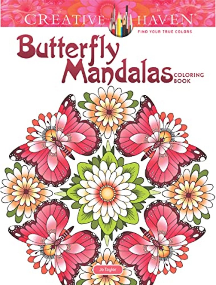 Creative Haven Butterfly Mandalas Coloring Book