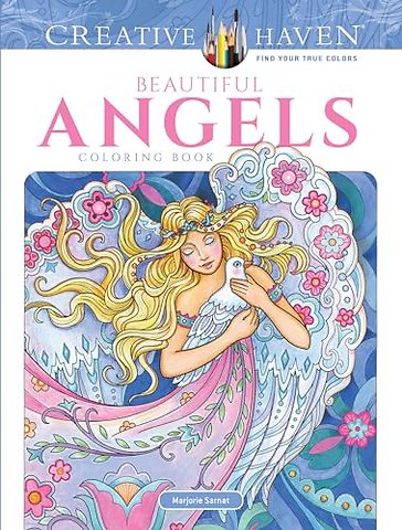 Creative Haven Beautiful Angels Coloring Book